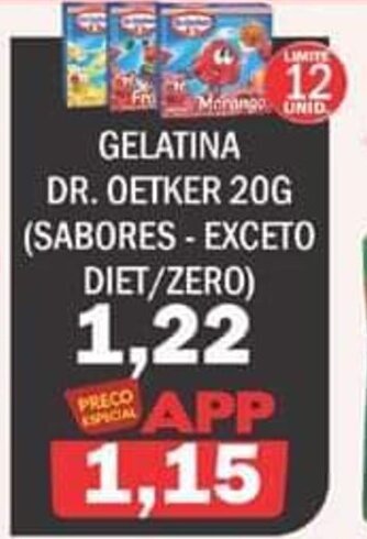 Supermercados Mendonça Gelatina Dr.Oetker 20g oferta