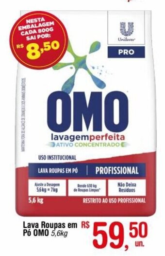 Fort Atacadista Lava roupas em po Omo 5.6kg oferta
