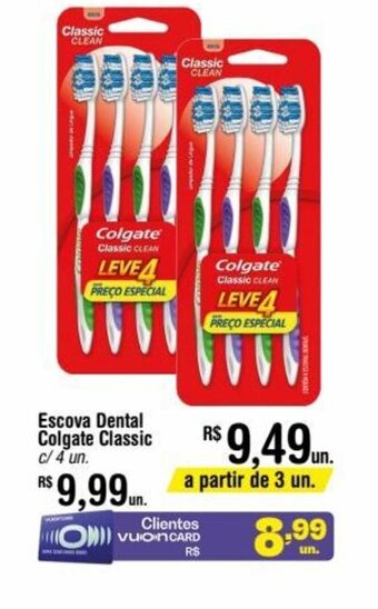 Fort Atacadista Escova Dental Colgate Classic c/4 un oferta