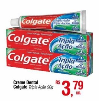 Fort Atacadista Creme Dental Colgate Tripla Acao 90g oferta