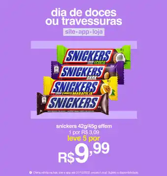 Lojas Americanas Snickers 42g/45g oferta