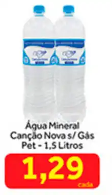 Agua Mineral Cancao Nova Sem Gas Pet 5L
