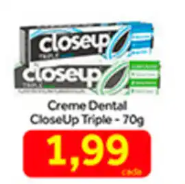 Shibata Supermercados Creme Dental CloseUp Tripla 70g oferta