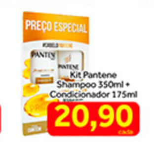 Shibata Supermercados Kit Pantene Shampoo 350ml + Condicionador 175ml oferta