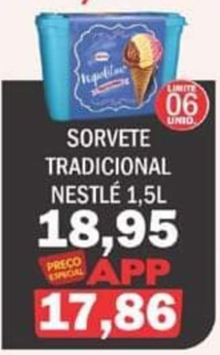 Supermercados Mendonça Sorvete Tradicional Nestle 1.5L oferta