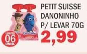 Supermercados Mendonça Petit Suisse Danoninho p/Levar 70g oferta