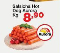 Chama Supermercados Salsicha Hot Dog Aurora 1kg oferta