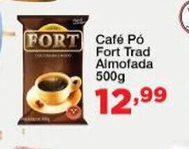 Chama Supermercados Cafe Po Fort Trad. Almofada 500g oferta