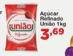 Chama Supermercados Acucar refinado Uniao 1kg oferta