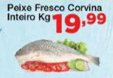 Chama Supermercados Peixe Fresco Corvina Inteiro 1kg oferta