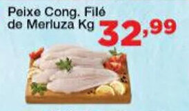 Chama Supermercados Peixe Cong. File de Merluza 1kg oferta