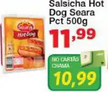 Chama Supermercados Salsicha Hot Dog Seara pct 500g oferta