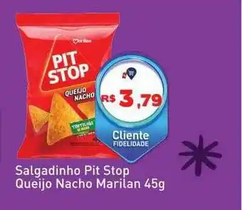 Salgadinho pit stop queijo nacho marilan