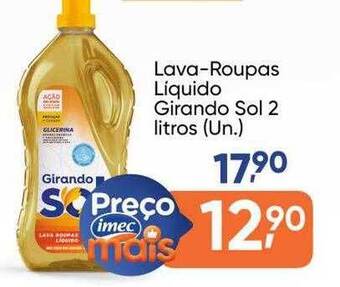 Imec Supermercados Lava-roupas líquido girando sol oferta