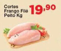 Chama Supermercados Cortes Frango File Peito 1kg oferta