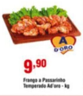 Frango a passarinho temperado Ad'oro 1kg