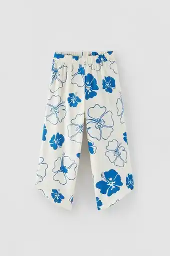 ZARA Calça fluida estampada oferta