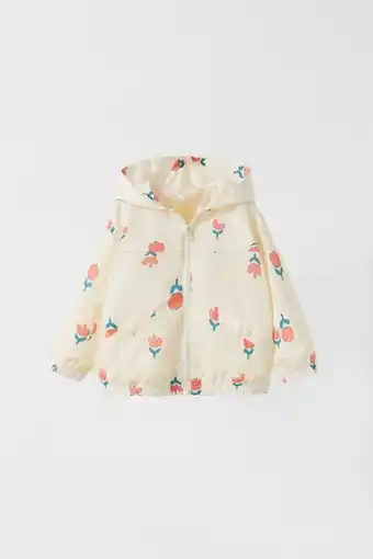 ZARA Casaco impermeável tulipas oferta