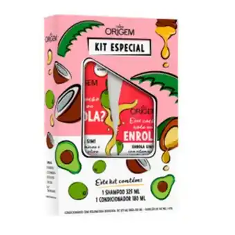 Kit shampoo+condicionador cachos rola ou enrola nazca 325ml+180ml