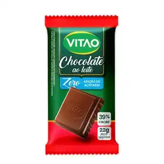 Verona Supermercados Chocolate ao leite vitao zero açucar 22g oferta