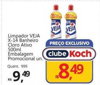 Supermercados Koch Limpador veja x-14 banheiro cloro ativo oferta
