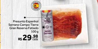Verdemar Supermercado Presunto espanhol serrano campo tierra gran reserva fatiado oferta