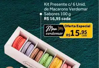 Verdemar Supermercado Kit presente c de 6 unid de macarons verdemar sabores oferta