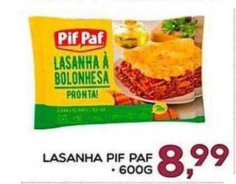Paxá Supermercados Lasanha pif paf oferta
