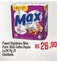 Mart Minas Papel higiênico max pure 30m folha dupla oferta