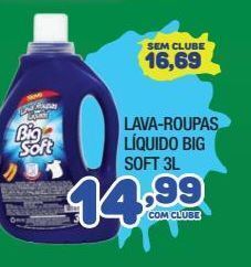 Lava-roupas líquido big soft 3l