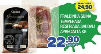 Costazul Supermercados Fraldinha suína temperada resfriada saudali apreciatta kg oferta