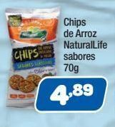 Costazul Supermercados Chips de arroz naturallife sabores 70g oferta