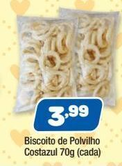 Costazul Supermercados Biscoito de polvilho costazul 70g (cada) oferta