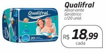 Drogal Qualifral absorvente geriátrico c/20 unid. oferta