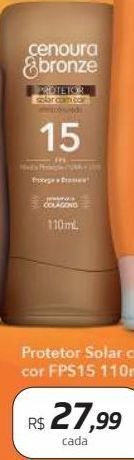 Drogal Protetor solar cenoura&bronze fps15 110ml oferta