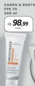 Neostrata corpo e rosto fps70 200ml