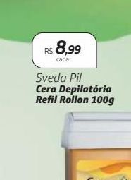 Sveda pil cera depilatória refil rollon 100g