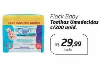Drogal Flock baby toalhas umedecidas c/200 unid oferta
