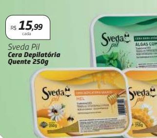 Drogal Sveda pil cera depilatória quente 250g oferta