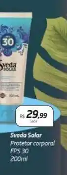 Drogal Protetor corporal sveda solar fps30 200ml oferta