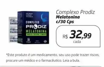 Drogal Complexo prodiz melatonina c/30 cps oferta