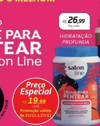 Drogal Creme para pentear salon line hidratação profunda 1kg oferta