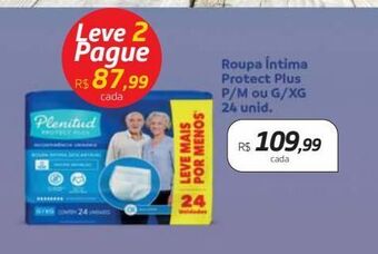Drogal Roupa intima plenitud protect plus p/m ou g/xg c/ 24unid oferta