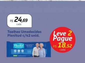 Drogal Toalhas umedecidas plenitud c/42unid oferta
