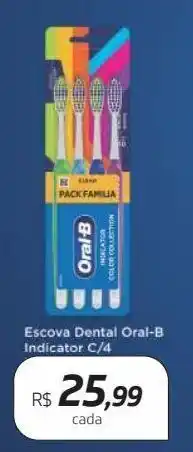 Drogal Escova dental oral-b indicator color c / 4 oferta