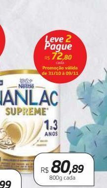 Drogal Nestlé nanlac supreme 1 a 3 anos 800g oferta