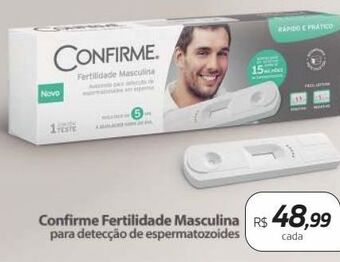Confirme fertilidade masculina c/1 cada