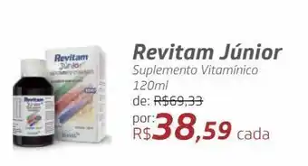 Drogal Revitam júnior suplemento vitamínico 120ml oferta
