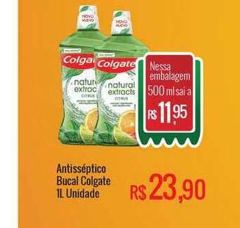 Mart Minas Antisséptico Bucal Colgate 1L unidade oferta