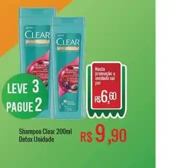Mart Minas Shampoo Clear 200ml Detox Leve 3 Pague 2 oferta